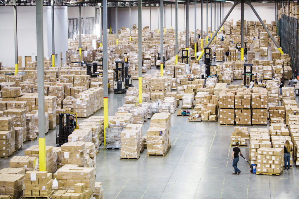 Aerial view of DA's Los Angeles warehouse