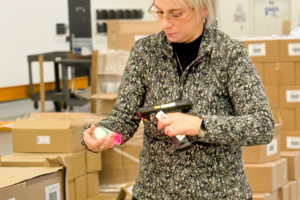 Scanning Inventory in Los Angeles Warehouse