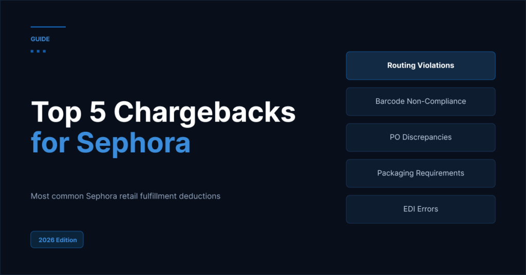Sephora Retail Chargebacks Graphic