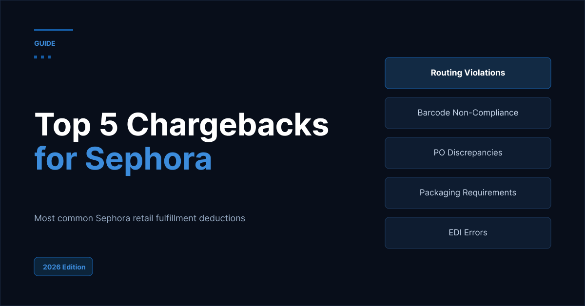 Sephora Retail Chargebacks Graphic